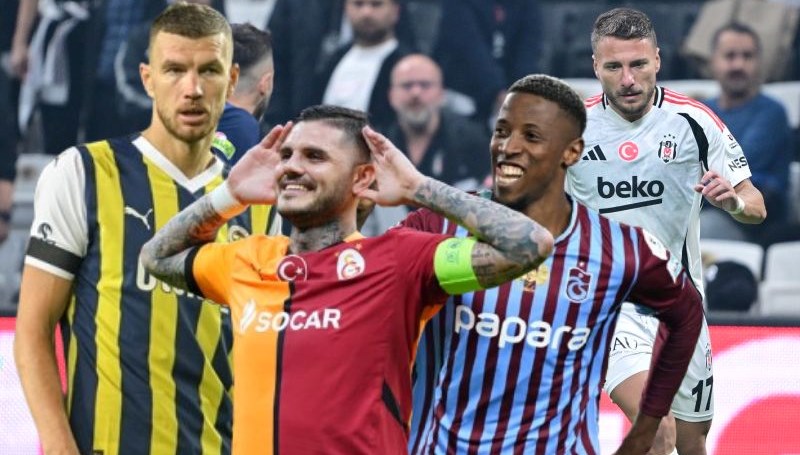 Süper Lig’de haftanın maçları sonrası gol krallığında son durum: Immobile, Dzeko, Banza ve Icardi’nin kaç golü var?