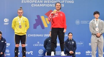 Aysel Özkan Avrupa Halter Şampiyonası’nda Avrupa İkincisi