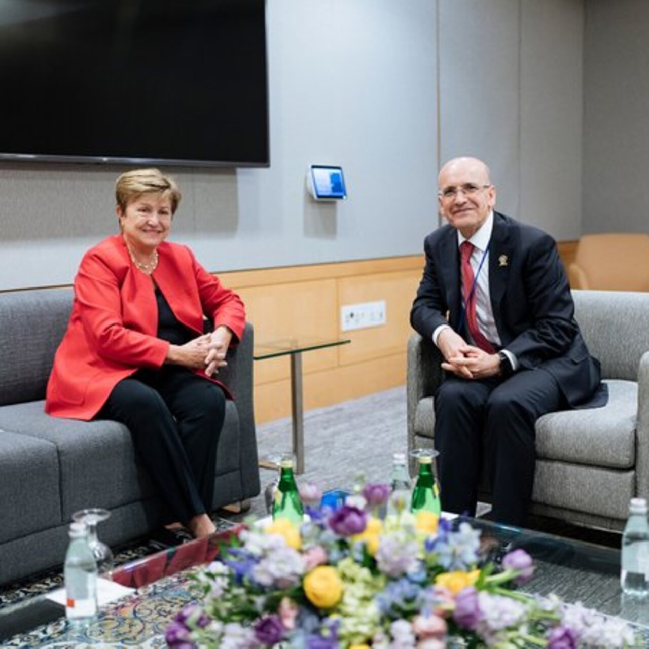Bakan Şimşek, IMF Başkanı ile görüştü
