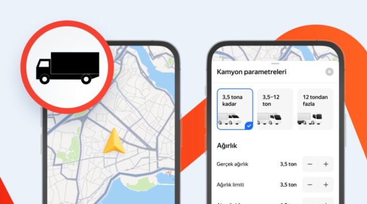 Kamyonlara özel navigasyon özelliği Türkiye’de