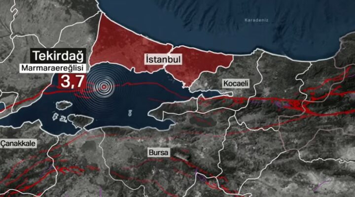SON DAKİKA: Marmara Denizi’nde 3,7 büyüklüğünde deprem